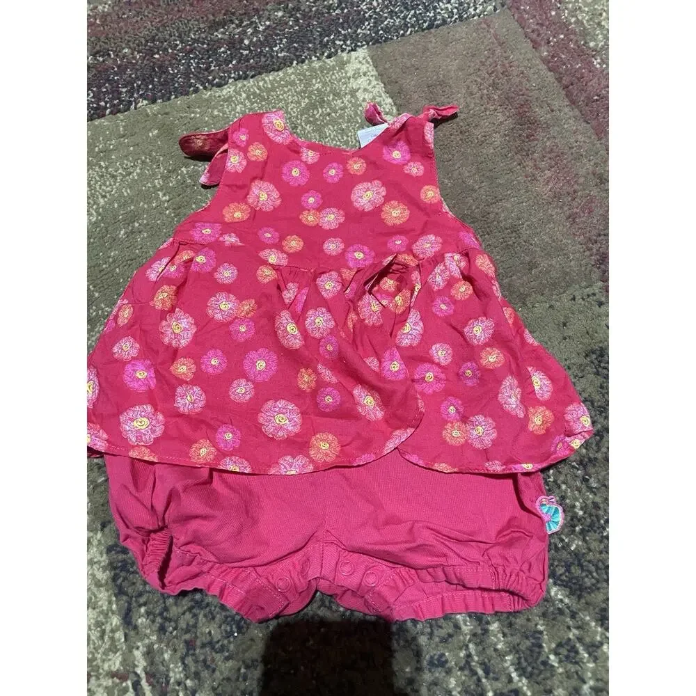 Carter’s Baby Girl Vintage Bubble Romper Baby 3-6 Months‎ Red Hungry Caterpillar